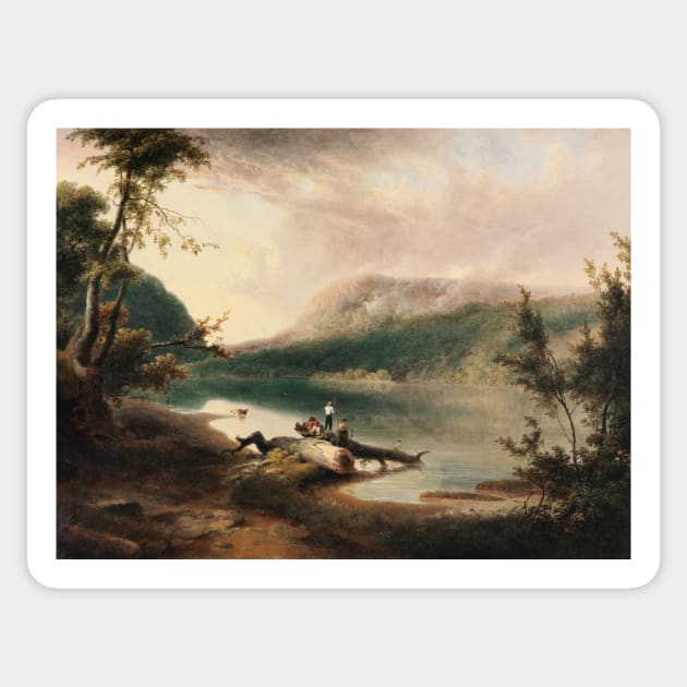 Delaware Water Gap by Thomas Doughty Sticker by Classic Art Stall